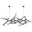 Luminaire suspendu horizontal 47,24 "à DEL en forme de branche - Design linéaire naturel pour le salon-362845844
