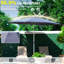 Parasol de terrasse de 3 m (10 pi) - Tissu résistant et imperméable - Idéal pour jardin, terrasse, cour, piscine - Bleu marine - Imperméable et durable