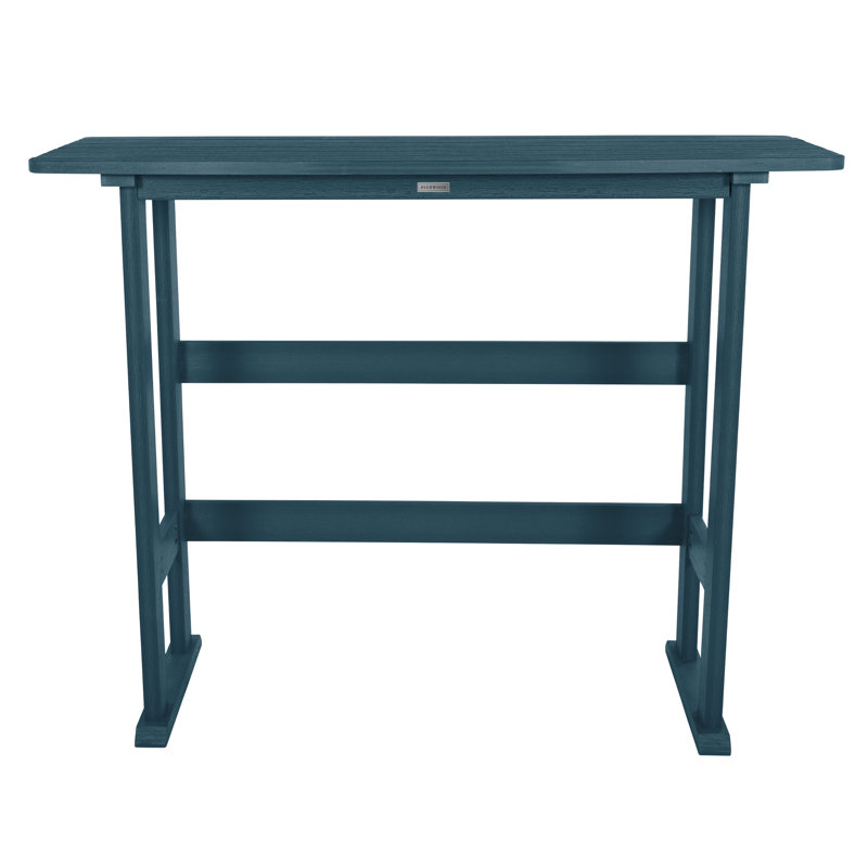 Table d'extérieur en plastique Arbnora, Bleu Nantucket