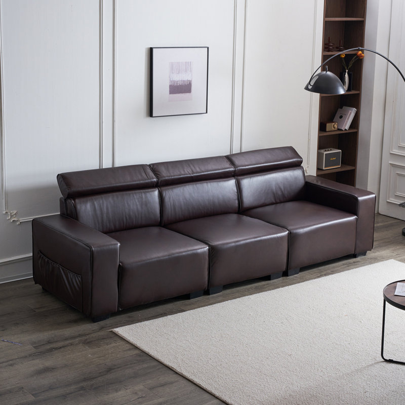 Canapé en cuir végétalien 115 "Areena