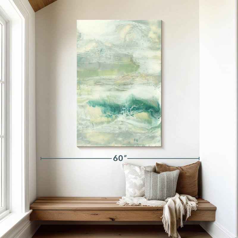 Avery Serene Seafoam I, 48" H x 32" W
