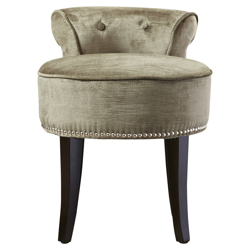 Abordale Solid Wood Accent Stool, Deep Sage