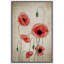 Marguerite rouge fleur grunge jardin maison de campagne moderne Art déco botanique minimal-101469419-101469416
