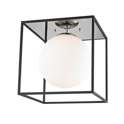 Plafonnier semi-encastré 1 lumière 14 po Aira