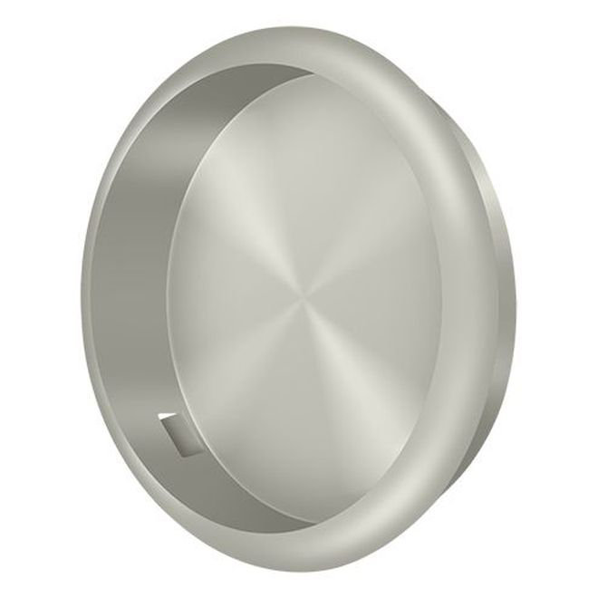 Deltana FP221RU15 Flush Pull; Round; 2-1/8" Diameter; Satin Nickel Finish, Brushed Nickel