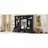  4-in-1 Detachable Matte Black Hall Tree, Multi-Functional Entryway Coat Rack with Storage Drawers, Cabinet, Shoe Bench and 7 Hooks-2126190533