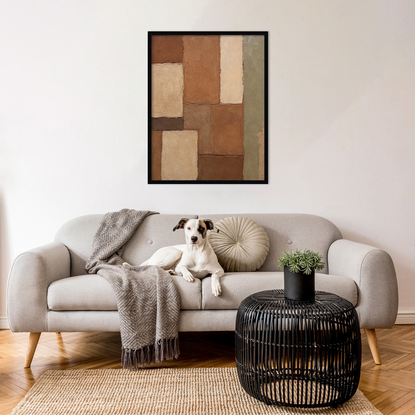 Arcilla Print by Dan Hobday, Black, 33" H x 26" W