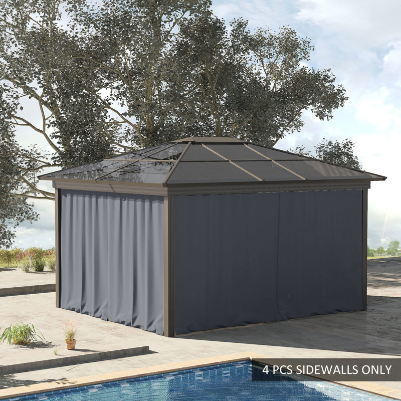 Aydrie Dakota Fields Fabric Side Wall, Black