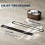 Drain linéaire de 24 po en acier inoxydable 304 pour un drainage rapide, drain de plancher pour salle de bain en noir mat-119465384