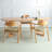 Brown Oval Solid Wood Dining Table-388975980