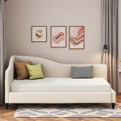 L-shaped Daybed With Solid Wood Legs