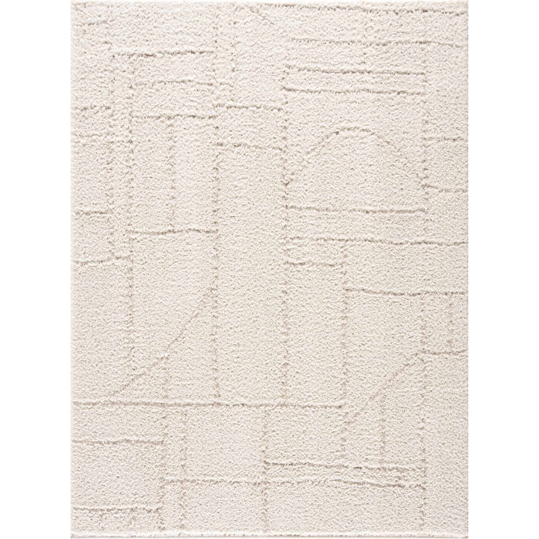 Kamarin Abstract Cream Area Rug