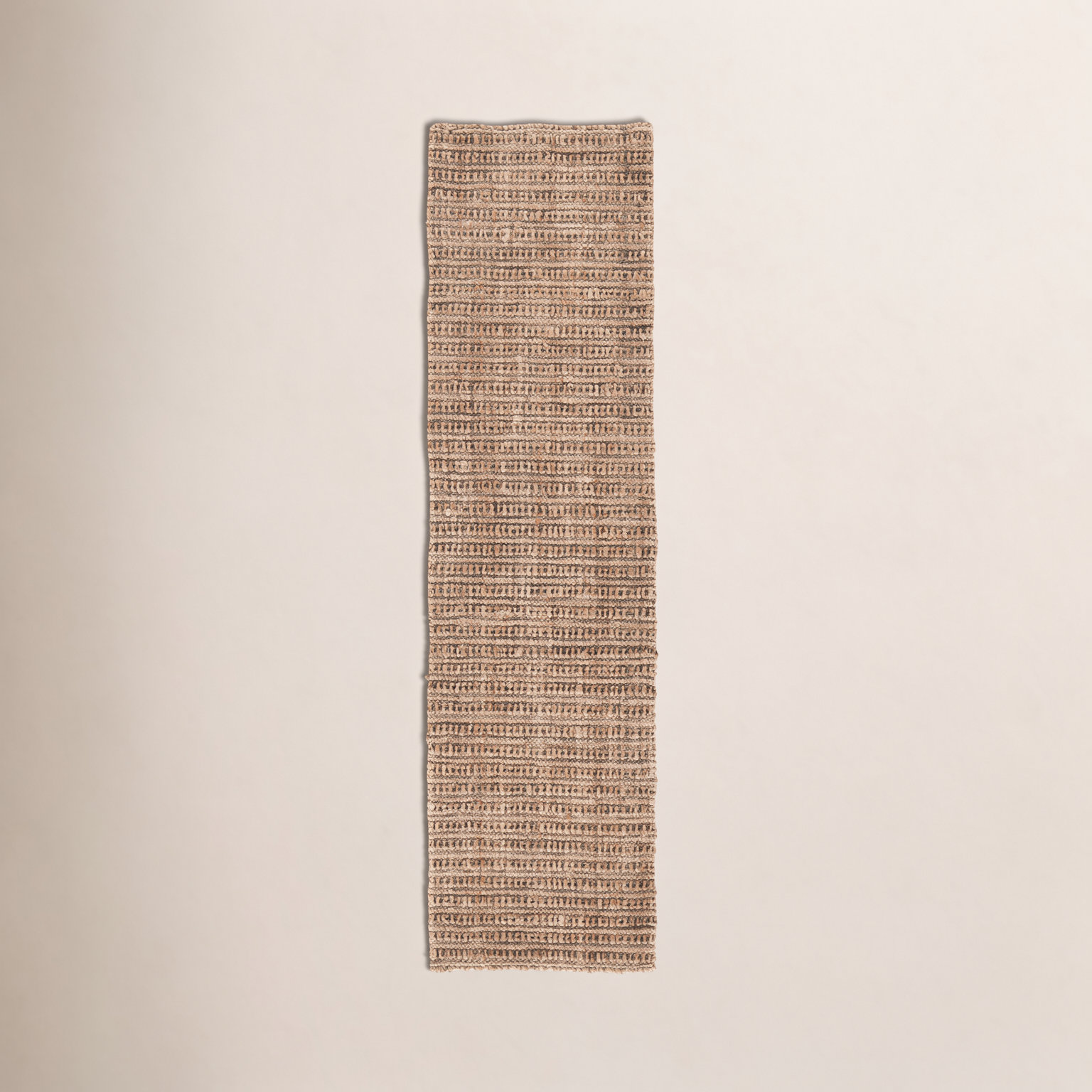 Vesper Taupe Hand-Woven Jute Rug, Runner 2'6" x 9'