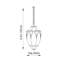 Pierceton 1-Light Teardrop Pendant-33216481