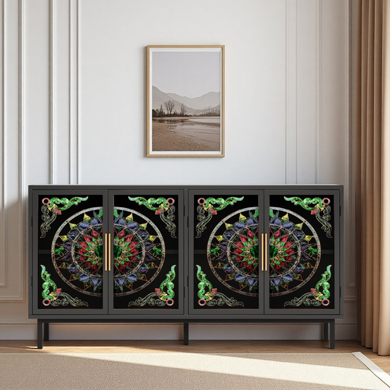 Armoire décorative 60,3 po avec 4 portes