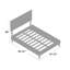 Modway Camille Fabric Platform Bed with Squared Tapered Legs-612714269-612714270