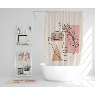 Nathoo Polyester Shower Curtain Set