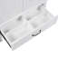 Meuble-lavabo 30 po avec lavabo style rétro, espace de rangement multifonctionnel, tablette de porte, porte à fermeture douce, blanc