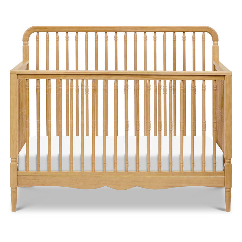 Liberty 4-in-1 Convertible Spindle Crib, Honey