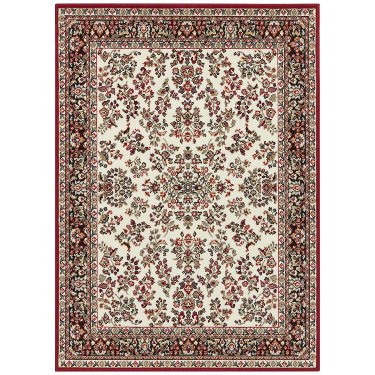 Zabul Tufted Red/Beige/Pink Rug