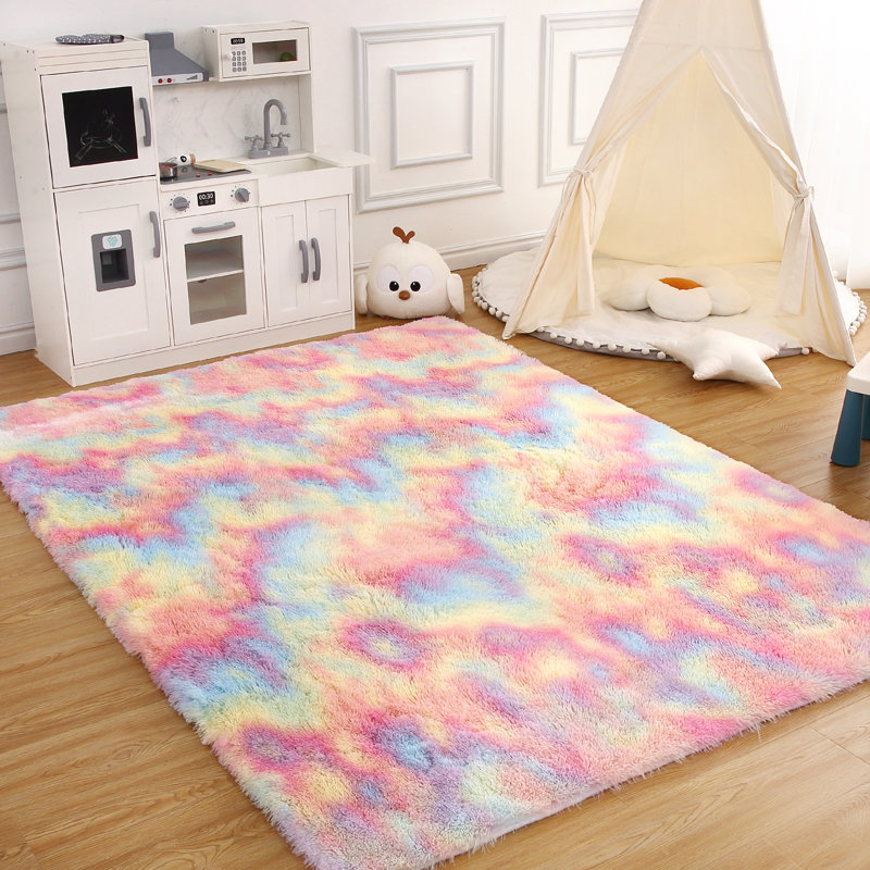 Maahum Area Rug with Non-Slip Backing, Rectangle 8' x 10'