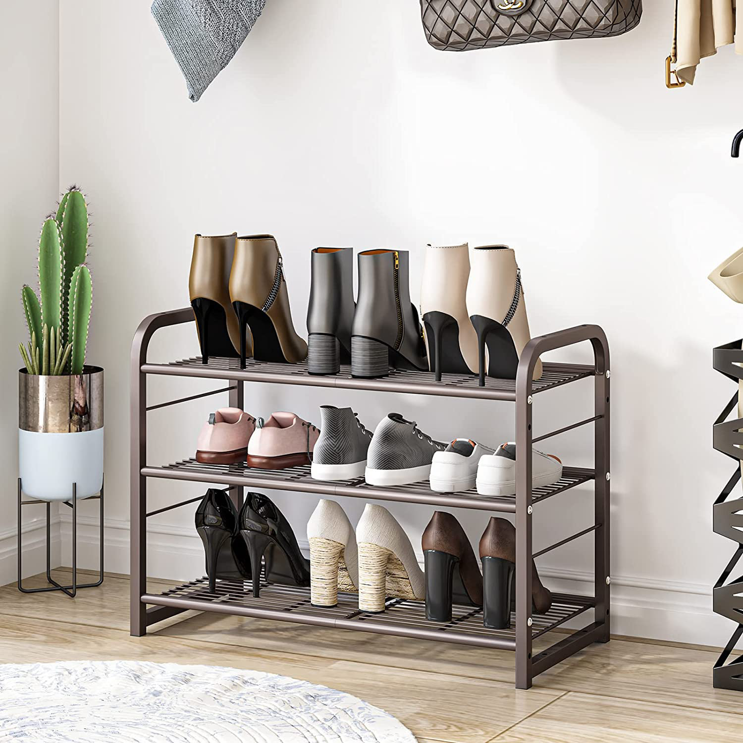 9 Pair Shoe Storage Box Rebrilliant