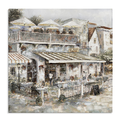  «Town Café», art mural sur toile de patio par Ruane Manning