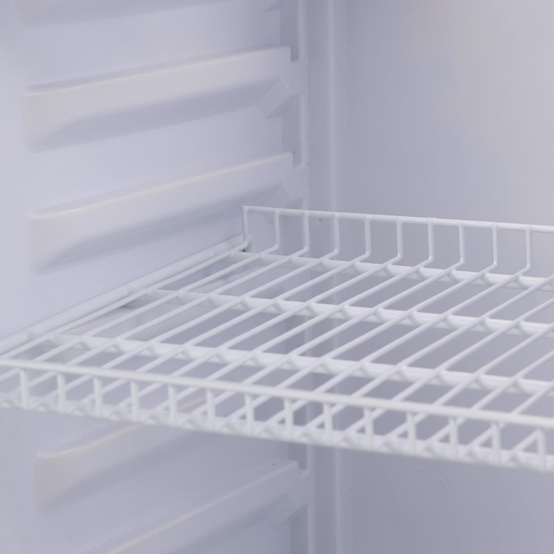 Black 6.8 Cu.Ft Glass Door Beverage Refrigerator with Adjustable Shelves