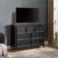 Armoire de rangement à 7 tiroirs Dresser | Noir | Salon