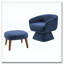 Chaise de loisir rembourrée avec repose-pieds-1096866654