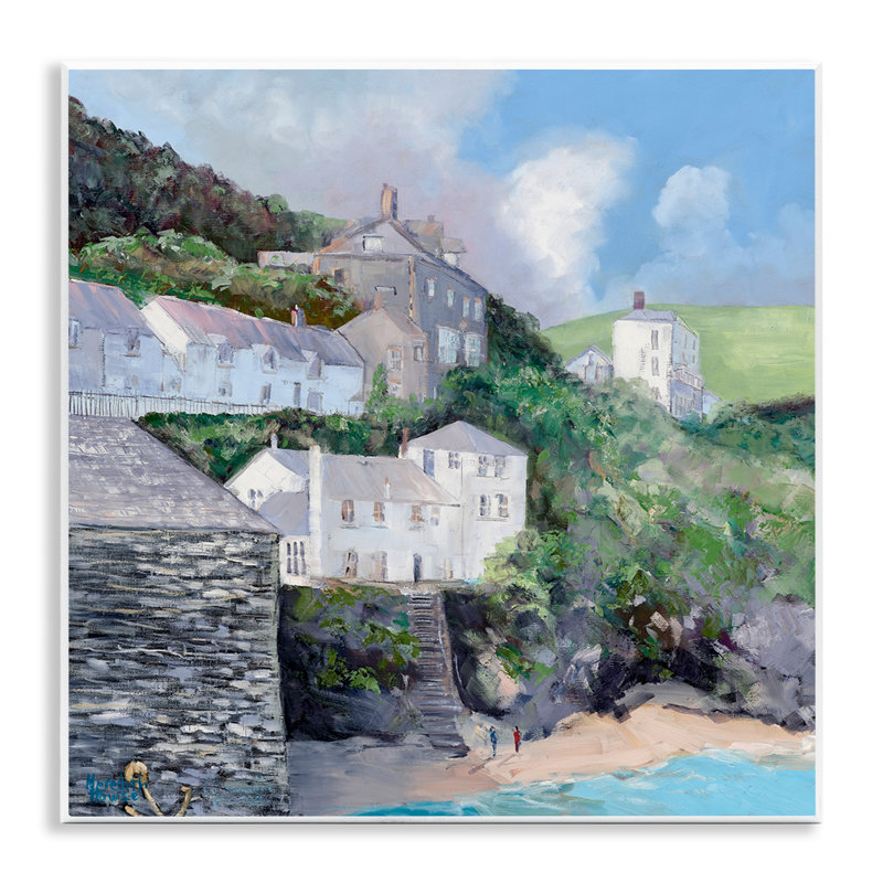 Plaque murale «Coastal Village Beach» par Meredith Howse