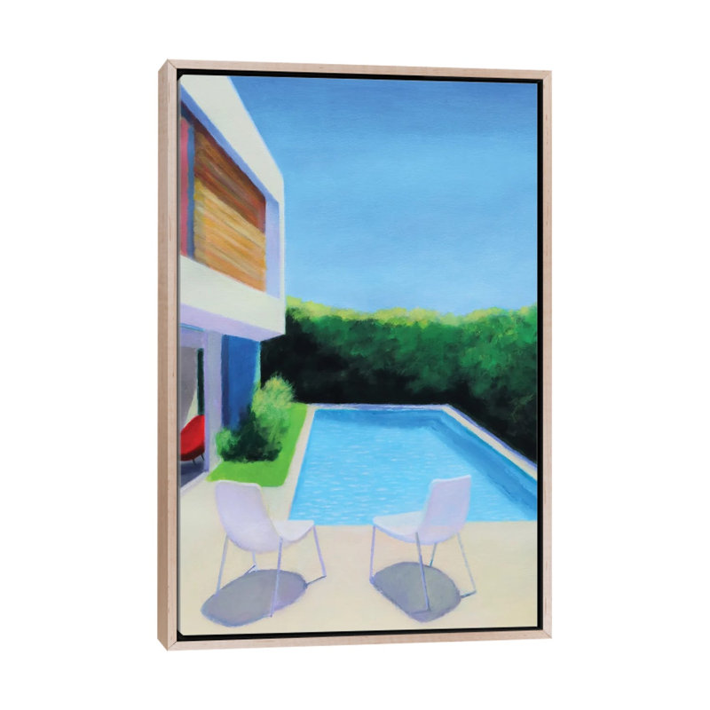 Summer Light 1 Piece Wall Art on Canvas, 66.04 cm H x 45.72 cm W x 4.445 cm D, Natural Wood