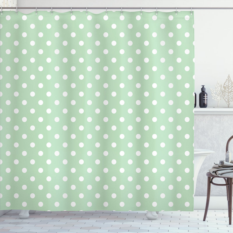 Ensemble de rideau de douche + crochets, H 70 po x l 69 po