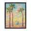 Cadre flottant Beachside Palms Abstraction, design par Amelia Noyes-1161370150-1161370144