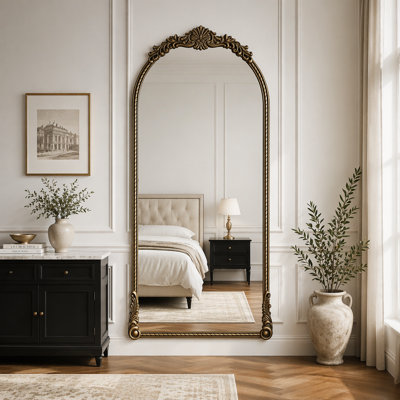 Miroir en relief ovale rétro 73,33 pouces, décoration murale élégante, antirouille et incassable