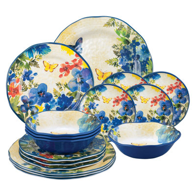 Altheta Melamine Dinnerware Set 16 Piece - Service for 4