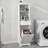 One-Compartment One-Drawer Tilt-Out Laundry Sorter Cabinet - White