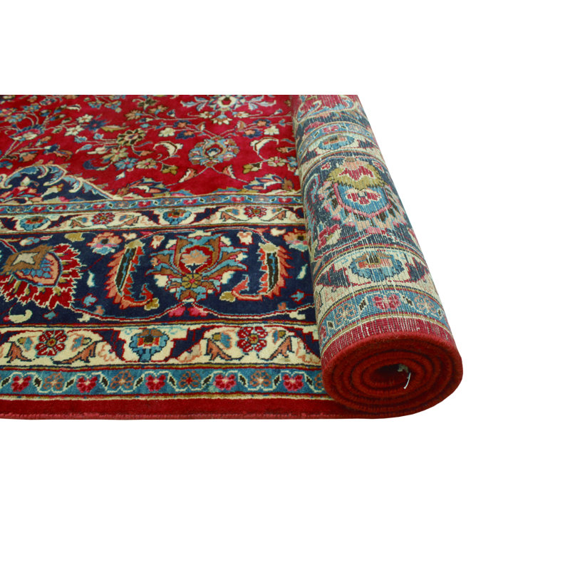 Khrystopher Distressed Farbod Red Rug