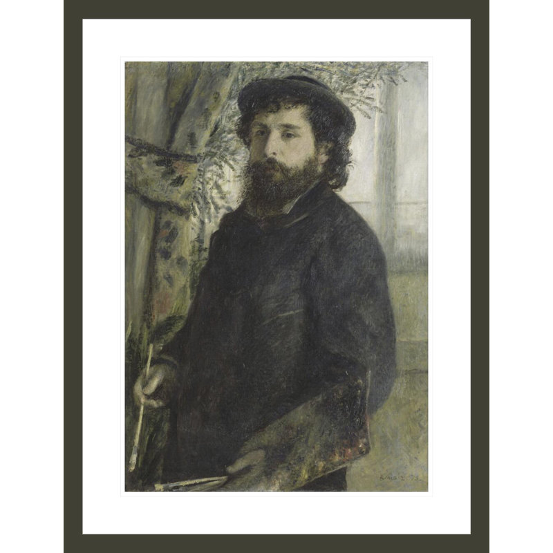 «Claude Monet» par Pierre-Auguste Renoir, impression giclée encadrée, H 29,5 po x l 22,7 po