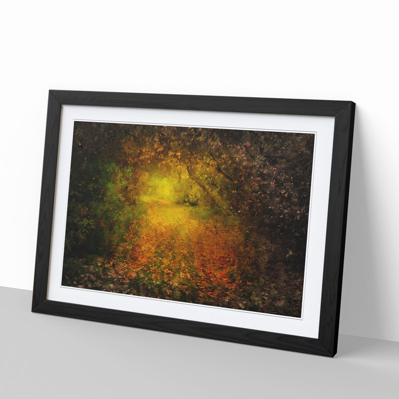 Autumn Forest Vol.5 - Picture Frame Graphic Art, 36cm H x 48cm W x 2cm D, Black Framed