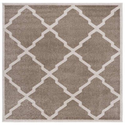 Tapis d'intérieur blé / beige à motif géométrique Ammundsen