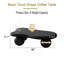 Table basse de 40 pouces en forme de nuage avec 3 pieds sphériques pour le salon, noir, durable et élégant-2137893773-2137893781-2137893770