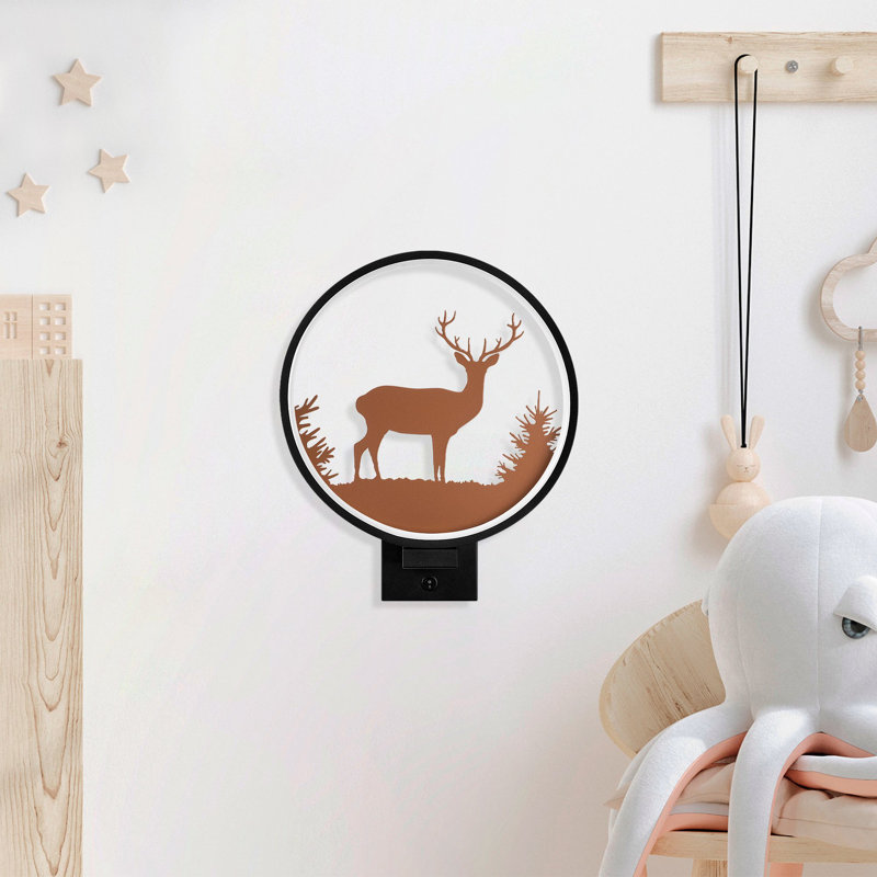 Lampe murale Kieden, Noir