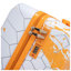 20-Inch Orange Polycarbonate Hard Shell Carry-On Spinner Suitcase