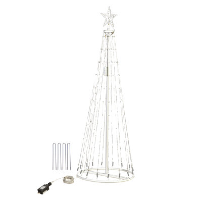Lighted Pine Christmas Tree