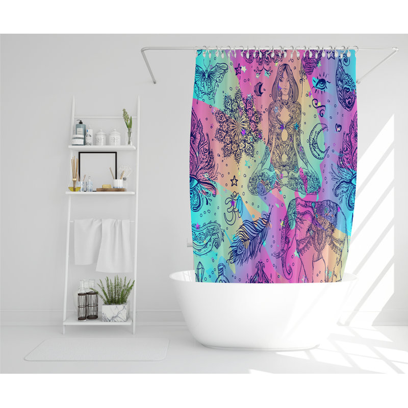 Giselle Polyester Shower Curtain Set