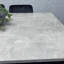 Grey Dining Table with Hairpin Legs & 6 Velvet Chairs (75cm)-1446669466-1446669445