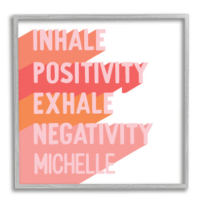 "Inhale Exhale Motivation" cmw-002, art mural personnalisé