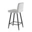 Tabouret de bar rembourré Noelle (ensemble de 2) - Gris