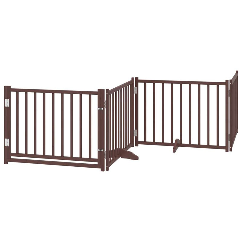 Provo Solid Wood Dog House Door, Brown, 60cm H x 480cm W x 2cm D